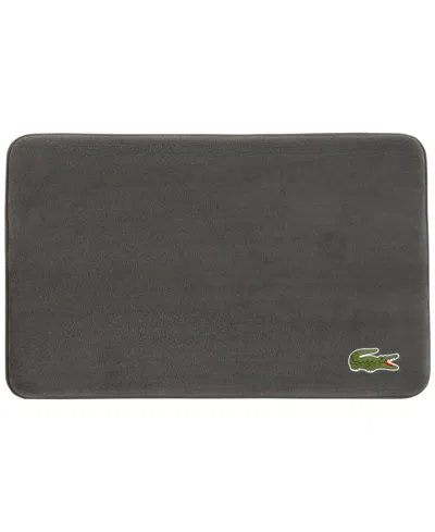 Lacoste Home Crocodile Memory Foam Bath Rug, 19" X 30" In Cliff