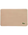 Lacoste Home Crocodile Memory Foam Bath Rug, 19" X 30" In Sand