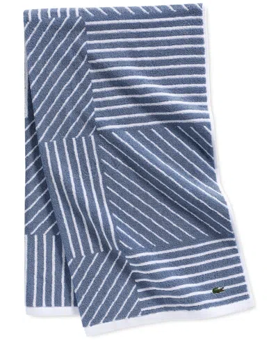 Lacoste Home Guethary Bath Towel, 30" X 54" In Denim