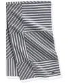 Lacoste Home Guethary Bath Towel, 30" X 54" In Meteorite