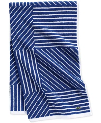 Lacoste Home Guethary Bath Towel, 30" X 54" In Surf Blue