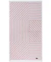 Lacoste Home Guethary Hand Towel, 16" X 30" In Blossom