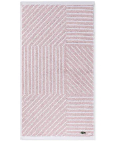 Lacoste Home Guethary Hand Towel, 16" X 30" In Blossom