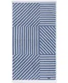 Lacoste Home Guethary Hand Towel, 16" X 30" In Denim