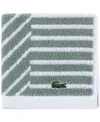 Lacoste Home Guethary Washcloth, 13" X 13" In Aloe