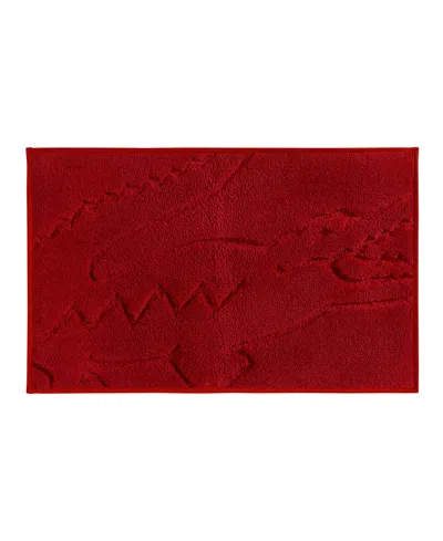 Lacoste Home Heritage Anti-microbial Bath Rug, 20" X 32" In Formula One