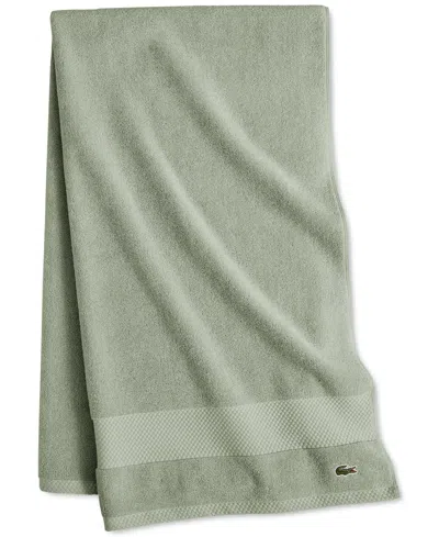 Lacoste Home Heritage Anti-microbial Supima Cotton Bath Sheet, 35" X 70" In Aloe
