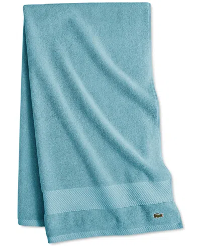 Lacoste Home Heritage Anti-microbial Supima Cotton Bath Sheet, 35" X 70" In Celestial