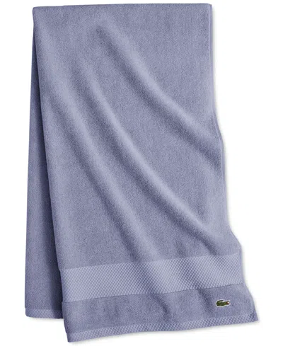Lacoste Home Heritage Anti-microbial Supima Cotton Bath Sheet, 35" X 70" In Lt Denim