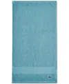 Lacoste Home Heritage Anti-microbial Supima Cotton Hand Towel, 16" X 30" In Celestial