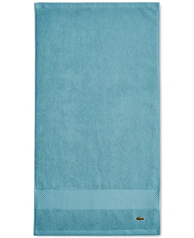Lacoste Home Heritage Anti-microbial Supima Cotton Hand Towel, 16" X 30" In Celestial