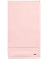 Lacoste Home Heritage Anti-microbial Supima Cotton Hand Towel, 16" X 30" In Lt Pink