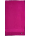 Lacoste Home Heritage Anti-microbial Supima Cotton Hand Towel, 16" X 30" In Magenta