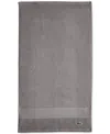 Lacoste Home Heritage Anti-microbial Supima Cotton Hand Towel, 16" X 30" In Meteorite