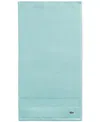 Lacoste Home Heritage Anti-microbial Supima Cotton Hand Towel, 16" X 30" In Mint