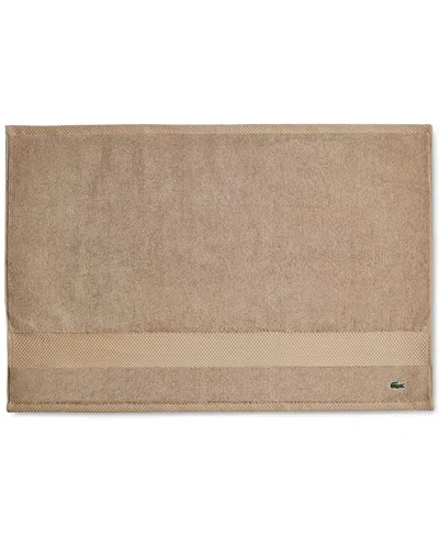 Lacoste Home Heritage Anti-microbial Supima Cotton Tub Mat, 21" X 31" In Sand