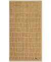 Lacoste Home Heritage Croc Scale Cotton Hand Towel, 16" X 30" In Sand