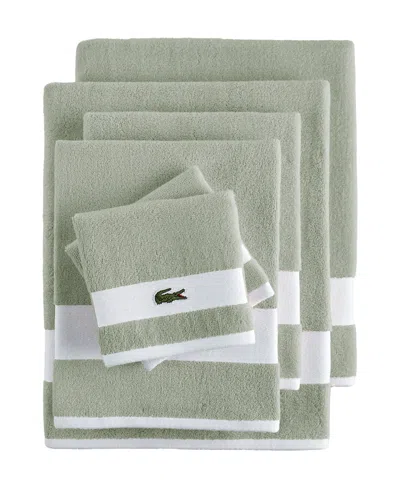 Lacoste Home Heritage Sport Stripe Logo Cotton 6-pc. Bath Towel Set