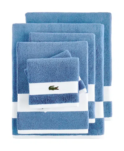 Lacoste Home Heritage Sport Stripe Logo Cotton 6-pc. Bath Towel Set