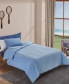 Lacoste Home Hollis Stripe Comforter Sets In Blue