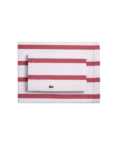 Lacoste Home Lacoste Mini Geo Logo 200-thread Count Cotton 4-pc. Sheet Set, California King