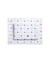 Lacoste Home Lacoste Mini Geo Logo 200-thread Count Cotton 4-pc. Sheet Set, Queen