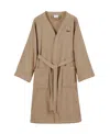 Lacoste Home Logo Patch 100% Cotton Pique Bath Robe