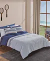 Lacoste Home Micro Logo 3-pc. Comforter Set, King In Navy