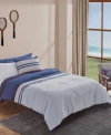 Lacoste Home Micro Logo Comforter Sets In Navy