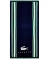 Lacoste Home Oki Cotton Beach Towel In Navy