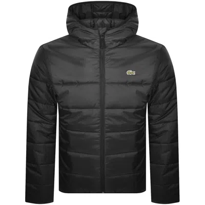 Lacoste Hooded Logo Jacket Black