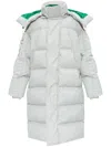 Lacoste Hooded Padded Coat In White