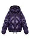 Lacoste Hooded Puffer Jacket In Blue