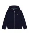 Lacoste Boys' Full Zip Hooded Sweatshirt - Little Kid, Big Kid In Black