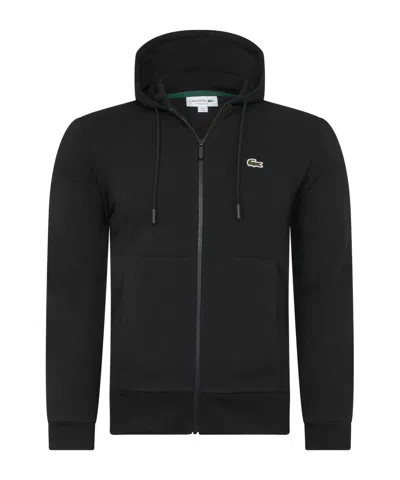 Lacoste Hooded Sweater In Black