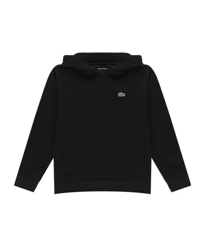 Lacoste Kids' Hooded Sweatshirt In Black