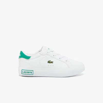 Lacoste Infant's Powercourt Sneakers - 4 In White