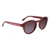 Lacoste Red Injected Sunglasses In Red