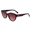 Lacoste Red Injected Sunglasses In Red