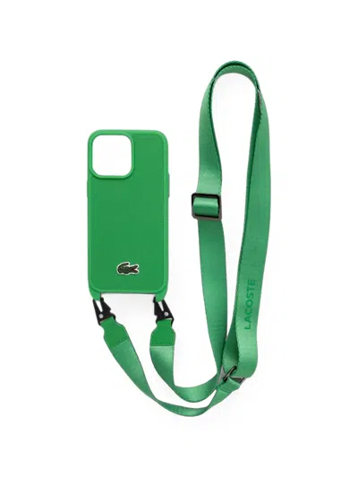 Lacoste Iphone 15 Pro Max Phone Case In Green