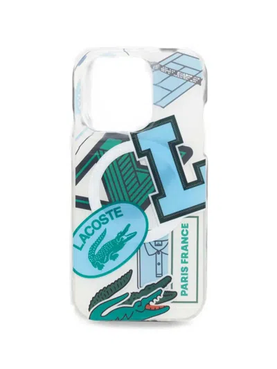 Lacoste Iphone 15 Pro Phone Case In White