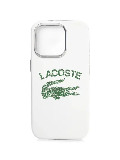 Lacoste Iphone 16 Pro 6.3 Phone Case In White