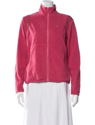 Pre-owned Lacoste Jacket In Burgundy