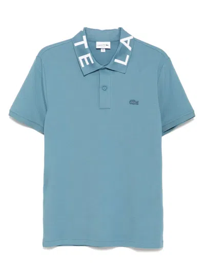 LACOSTE JACQUARD BRANDED POLO SHIRT