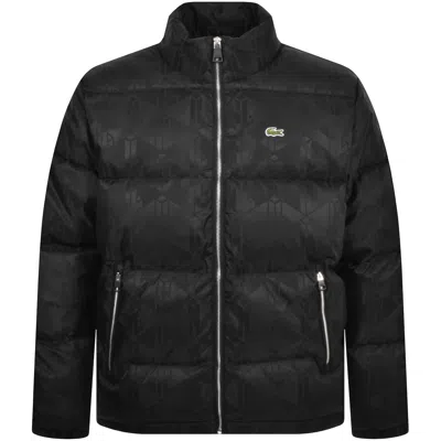 Lacoste Jacquard Down Jacket Black
