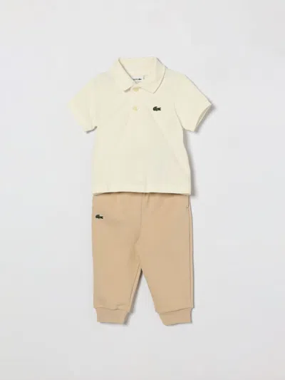 Lacoste Babies'  Jumpsuit Kids Color White In Brown