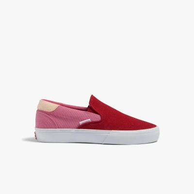 Lacoste Juniors' Jump Serve Tricolor Slip-on - 5 In Red