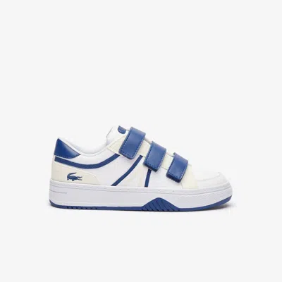 Lacoste Juniors' L001 Contrasted Sneakers - 3.5 In White