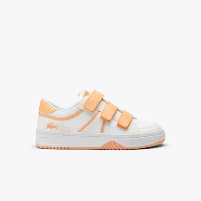 Lacoste Juniors' L001 Contrasted Sneakers - 4 In White