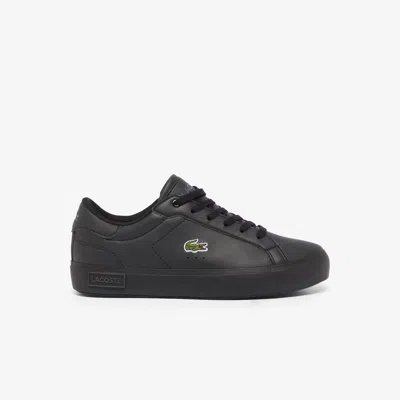 Lacoste Juniors' Powercourt Sneakers - 3 In Black